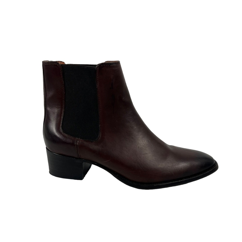 FRYE Womens Size 10 B Dara Brown Leather Chelsea Boots Distressed Made In Mexico